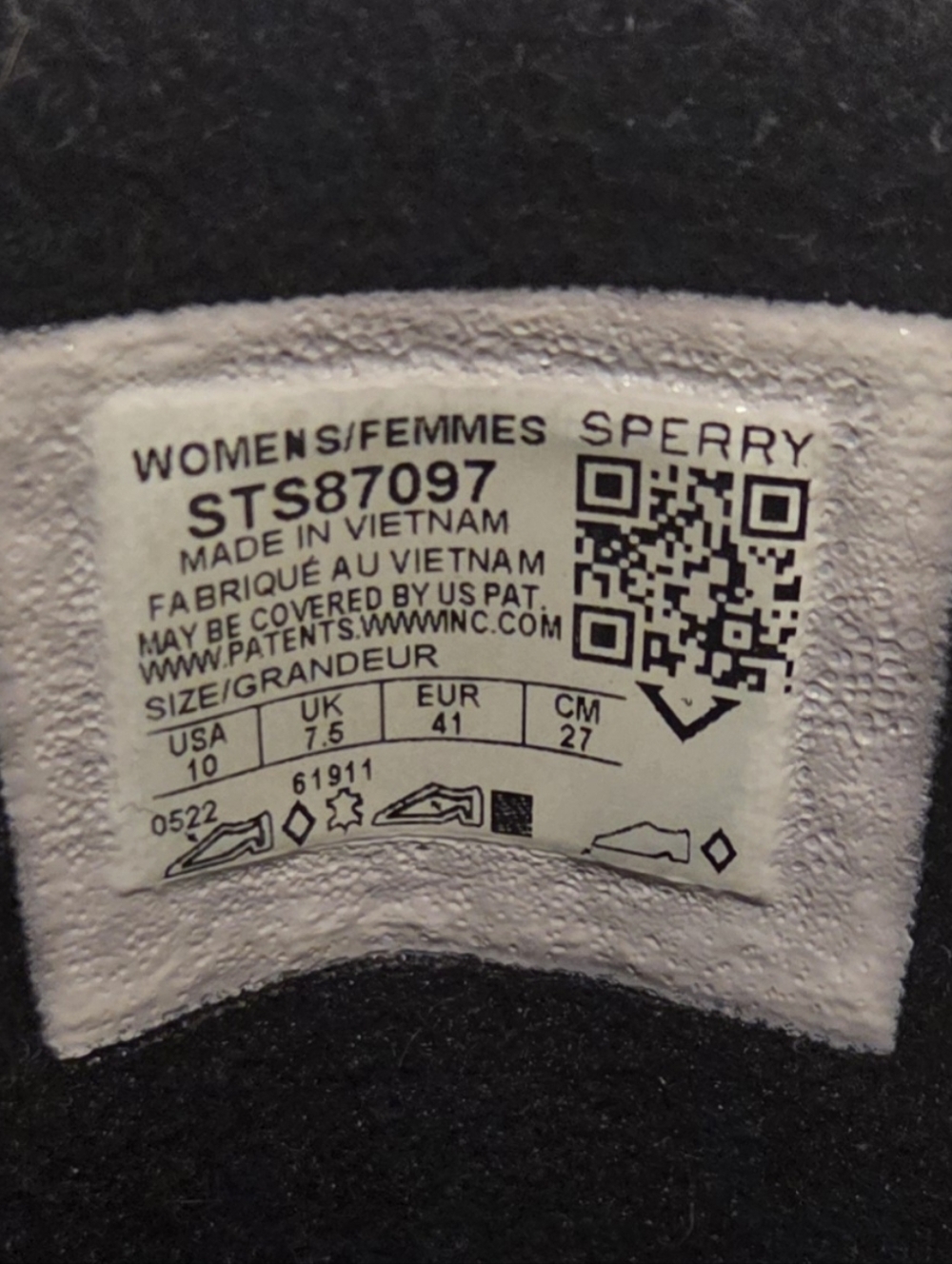 Sperry Women's Black Lace-Up Duck Boots - Picture 3 of 3